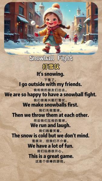 打雪仗怎么说，打雪仗的用英语怎么说